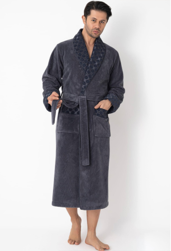 Халат чоловічий велюровий Nusa 15165AN