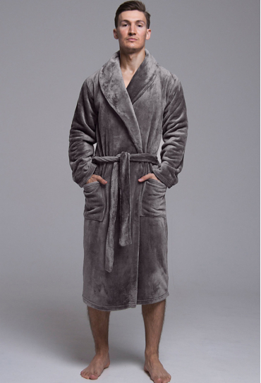 Халат мужской велсофт Assorty Roksana 1202-90054 Халат мужской велсофт Assorty Roksana 1202-90054
