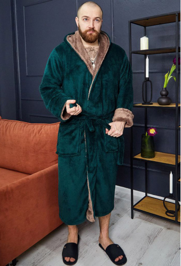 Халат чоловічий велсофт Tomiko 4002SMS