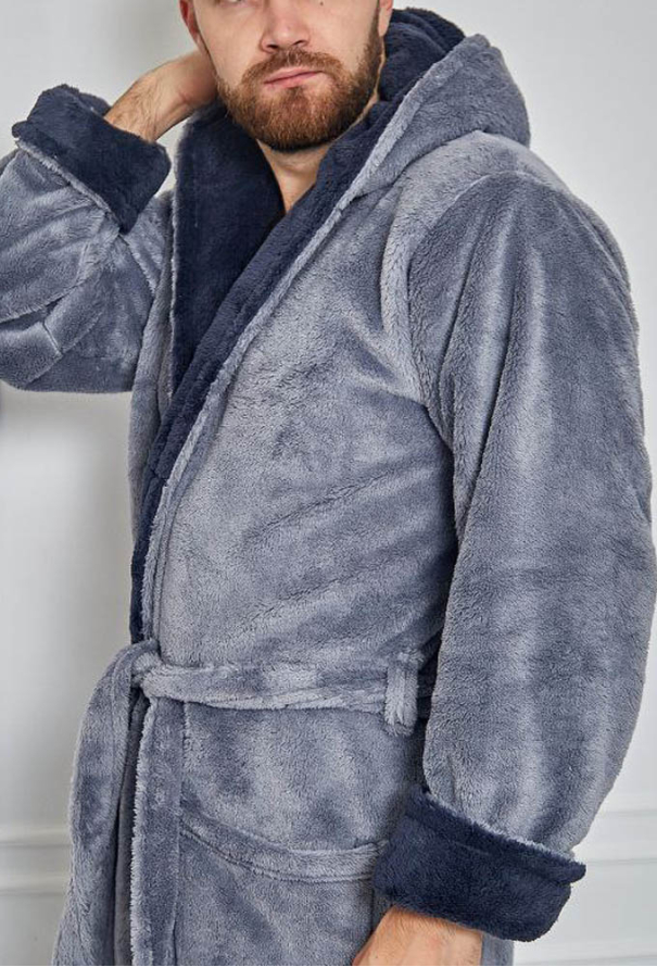 Халат мужской велсофт Tomiko 4002SG фото