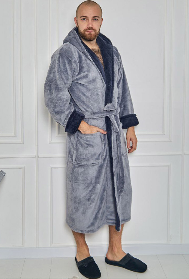 Халат мужской велсофт Tomiko 4002SG фото