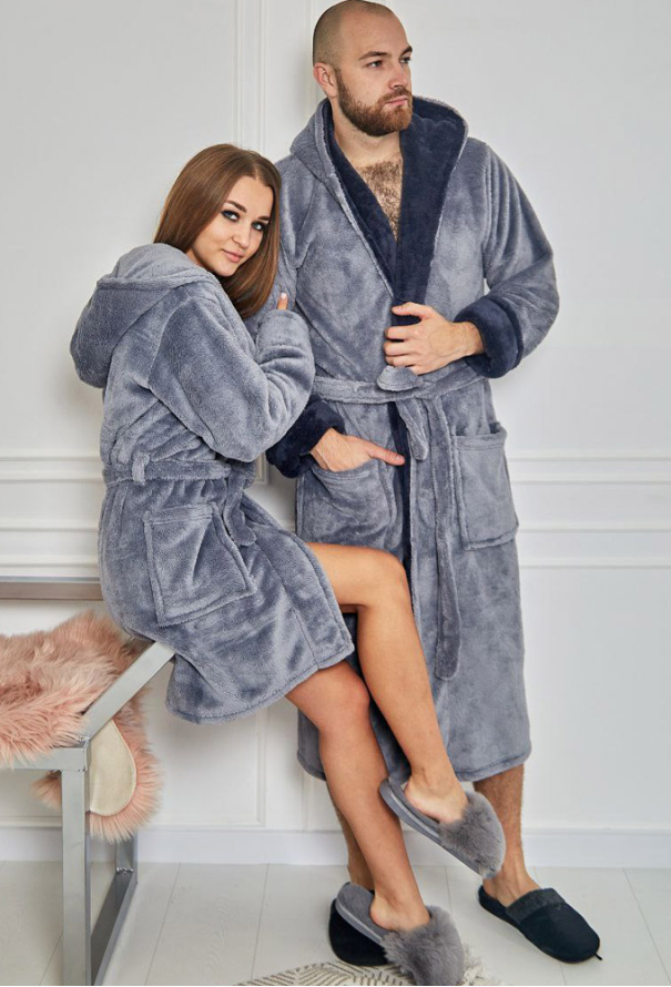 Халат мужской велсофт Tomiko 4002SG фото