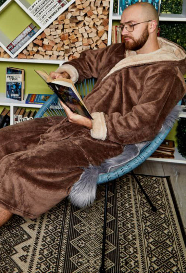 Халат чоловічий велсофт Tomiko 4002MSK фото