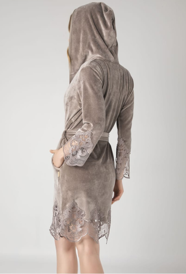 Халат женский велюровый Nusa 0415BZ фото