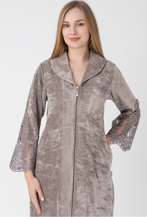 Халат жіночий велюровий Nusa 0587BZ фото