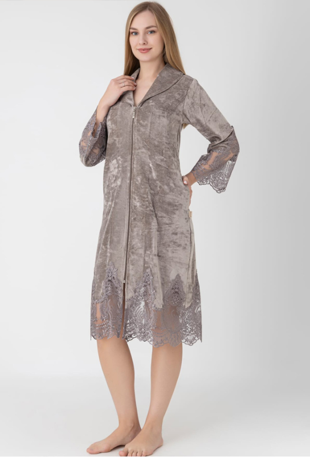 Халат жіночий велюровий Nusa 0587BZ фото