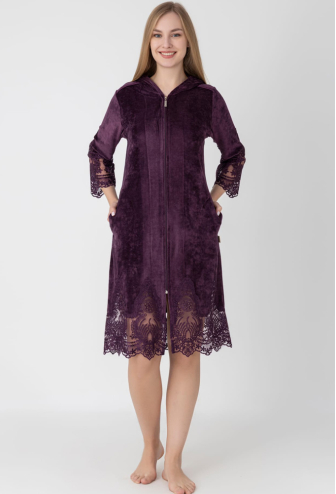 Халат жіночий велюровий Nusa 0587FL