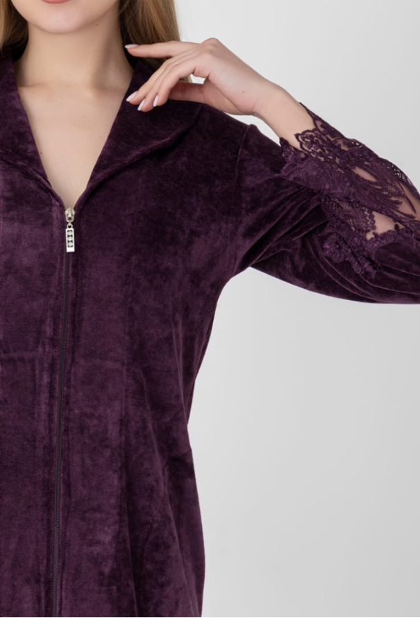 Халат жіночий велюровий Nusa 0587FL фото