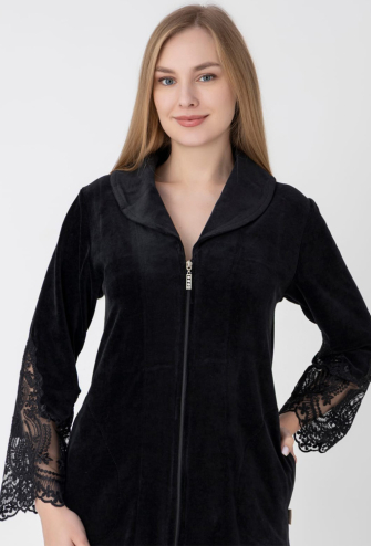 Халат женский велюровый Nusa 0587CH