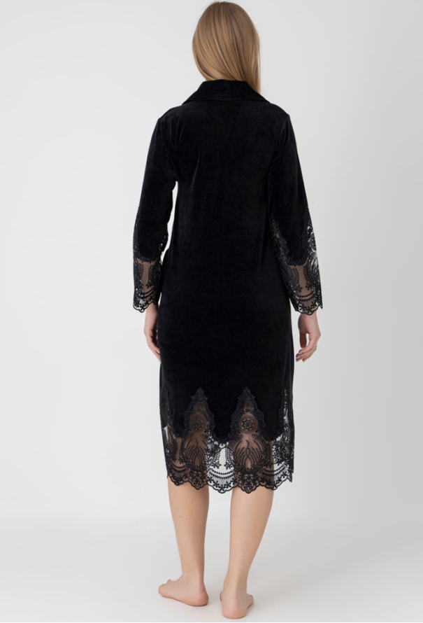 Халат жіночий велюровий Nusa 0587FL фото