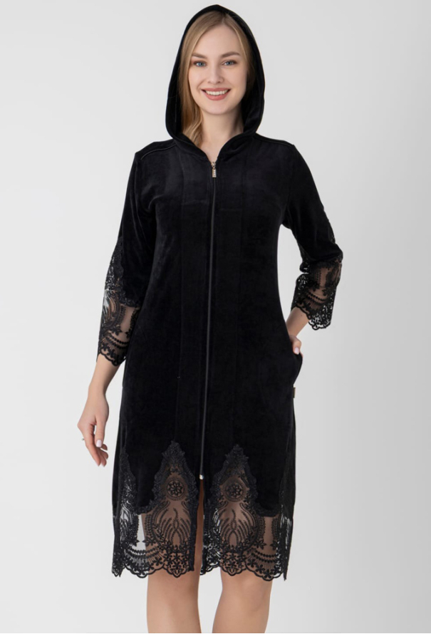 Халат жіночий велюровий Nusa 0589CH фото