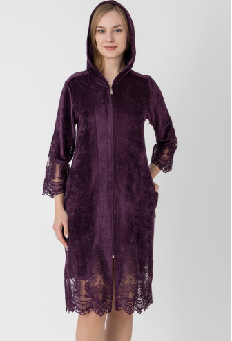 Халат жіночий велюровий Nusa 0589FL