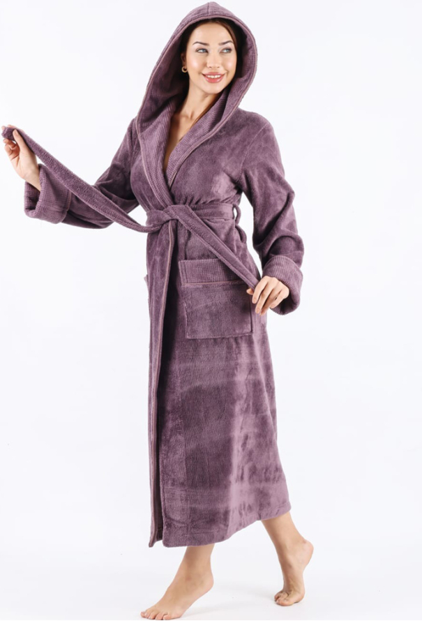 Халат жіночий махровий Nusa 3881FL фото