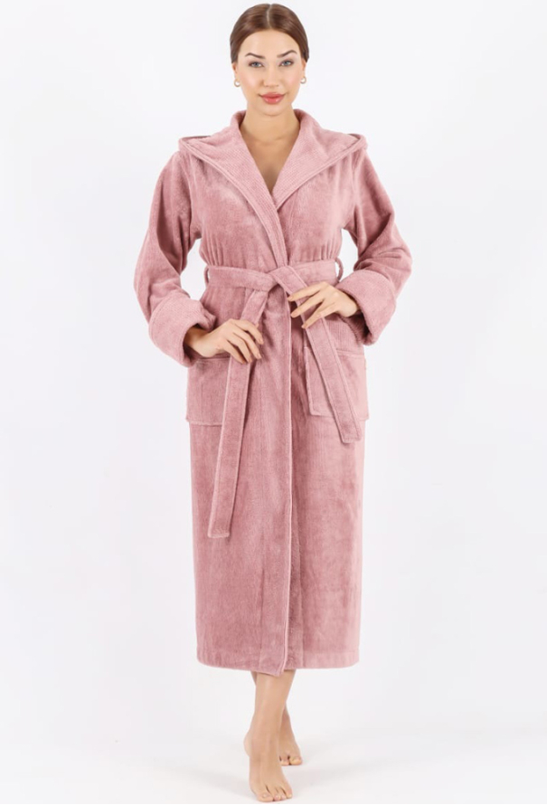 Халат жіночий махровий Nusa 3881PD фото