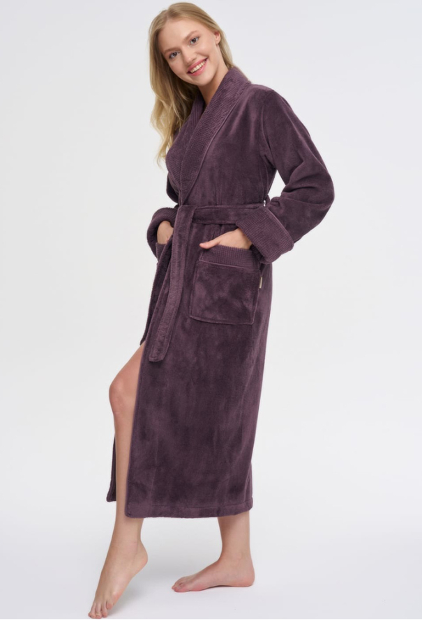 Халат жіночий махровий Nusa 3883FL фото