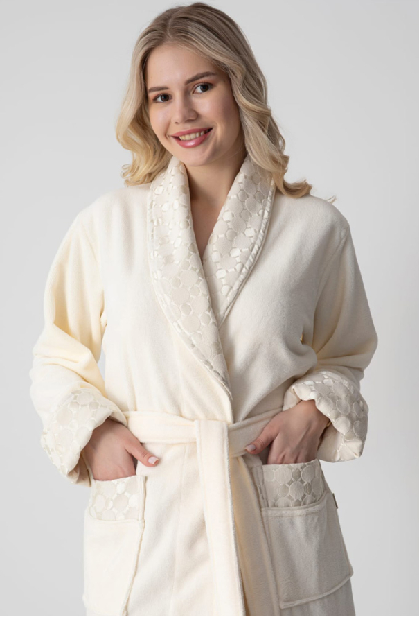 Халат жіночий махровий Nusa 4347E фото