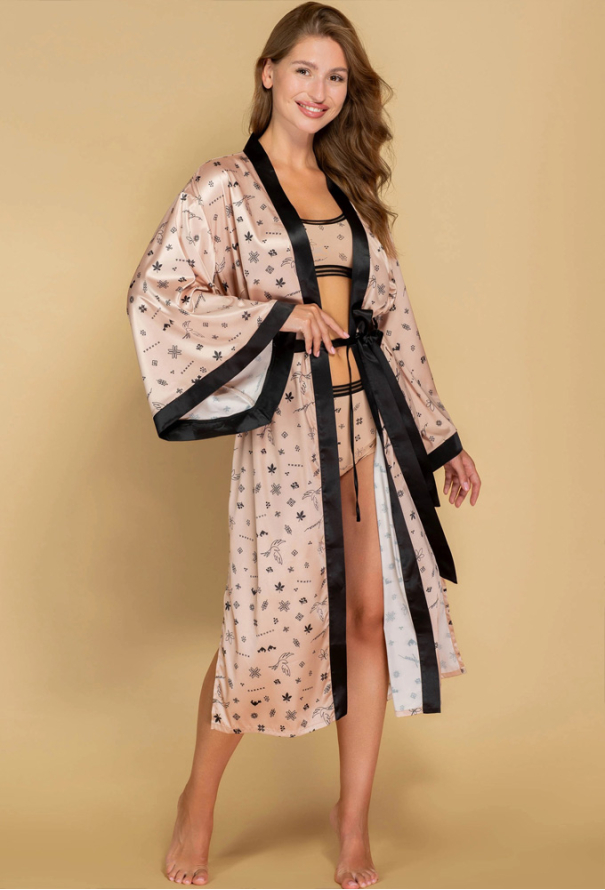 Халат женский шелковый Obrana 806-6784 фото