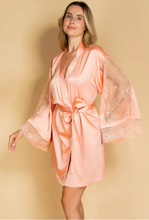 Халат женский шелковый Obrana 812-6778KR фото