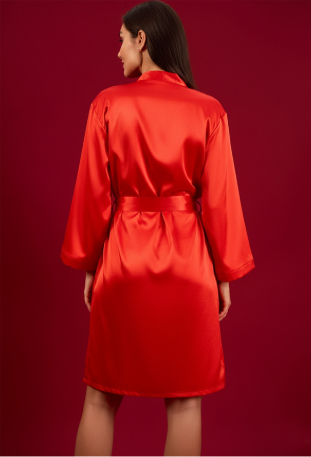 Халат жіночий шовковий Obrana 814-6765KR фото