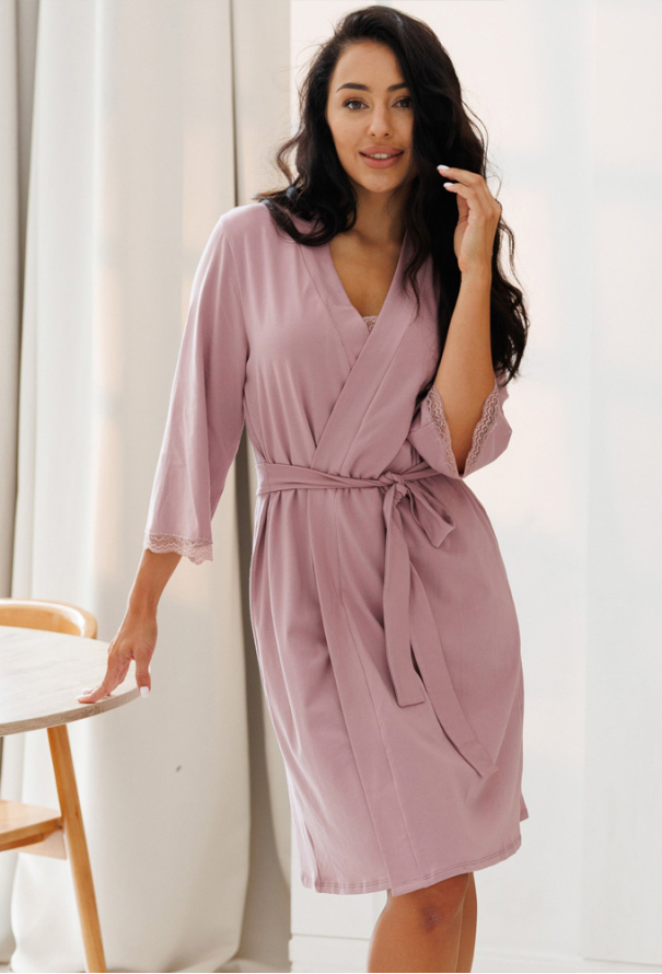 Халат жіночий бавовна Мур Квітка Roksana 1563-16985 фото