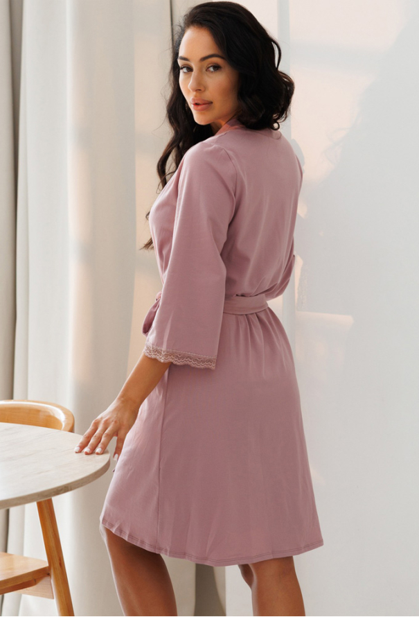 Халат жіночий бавовна Мур Квітка Roksana 1563-16985 фото