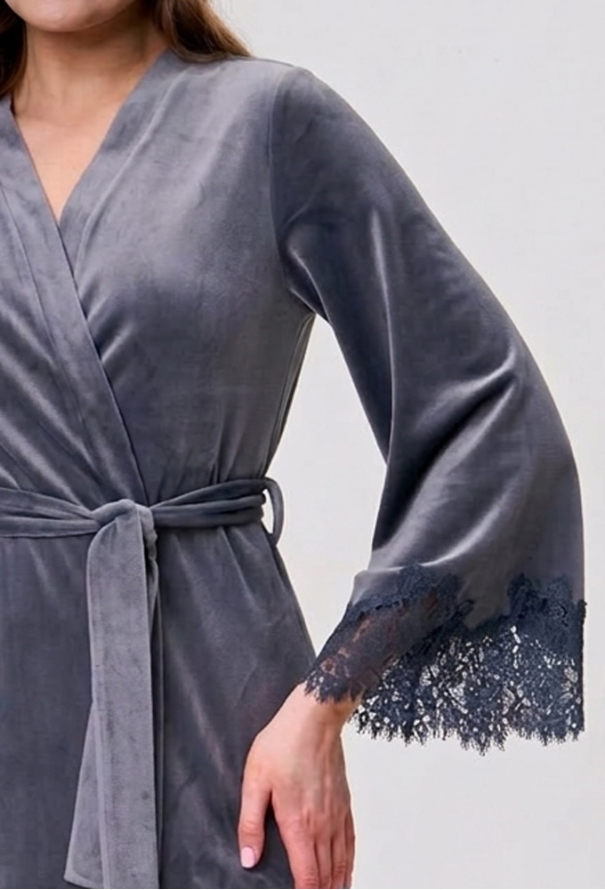 Халат жіночий велюровий Shato 1930GR фото