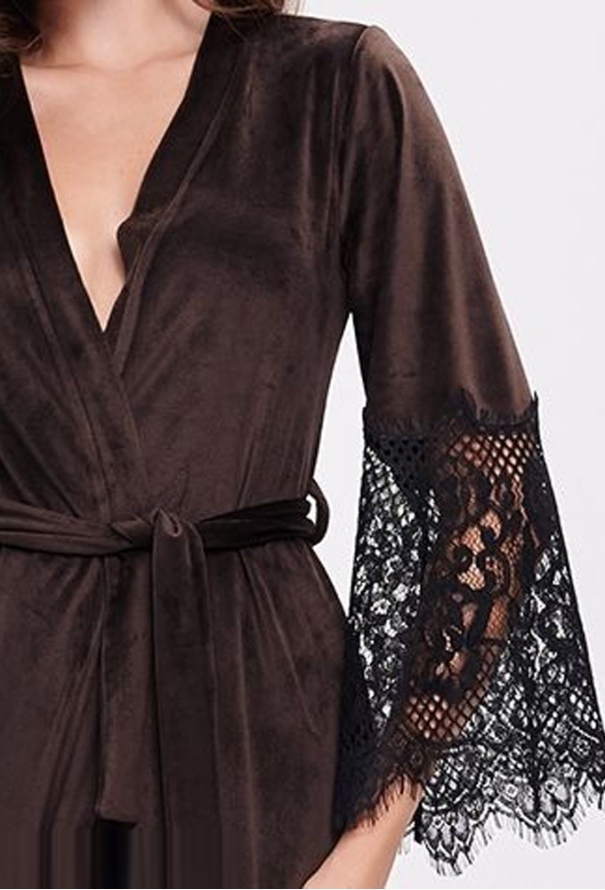 Халат женский велюровый Shato 1931BR фото