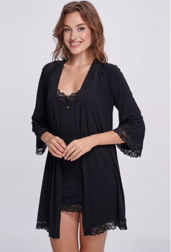 Халат жіночий віскоза Shato 2307/1BL