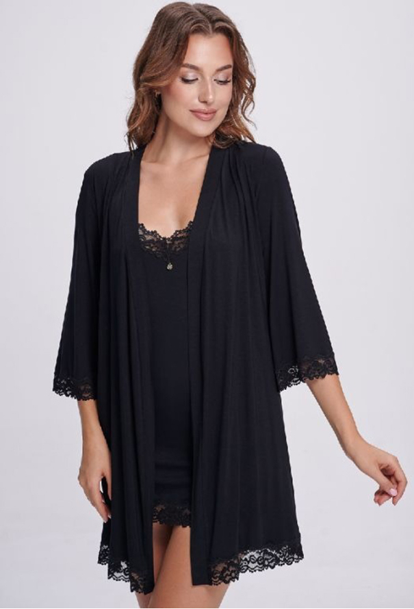 Халат жіночий віскоза Shato 2307/1BL фото