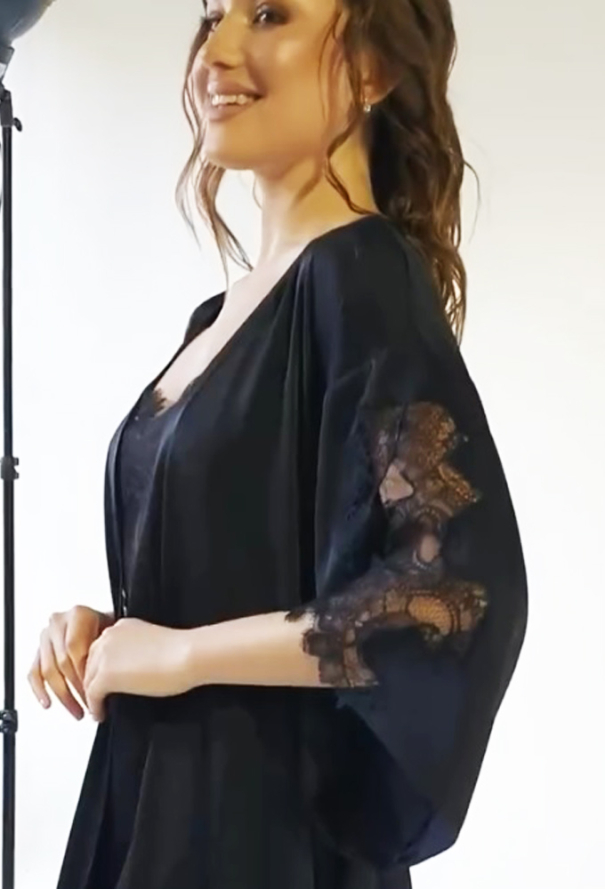 Халат женский шелковый Shato 2601/1 фото