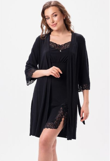 Халат женский вискоза Shato 2621/1BL Халат женский вискоза Shato 2621/1BL