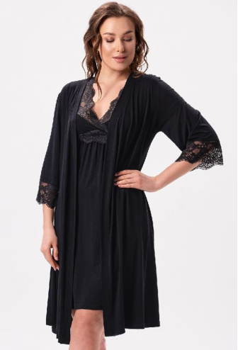 Халат женский вискоза Shato 2625/1BL Халат женский вискоза Shato 2625/1BL