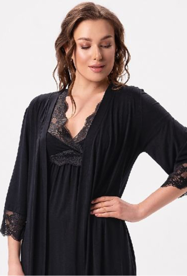 Халат женский вискоза Shato 2625/1BL Халат женский вискоза Shato 2625/1BL фото