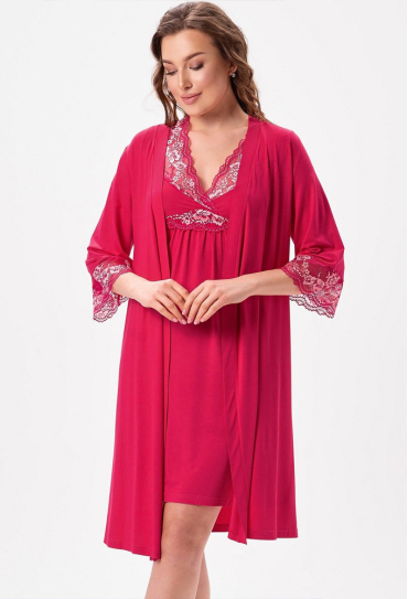 Халат женский вискоза Shato 2625/1RB Халат женский вискоза Shato 2625/1RB