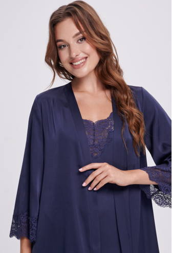 Халат женский шелковый Shato 2701/1 