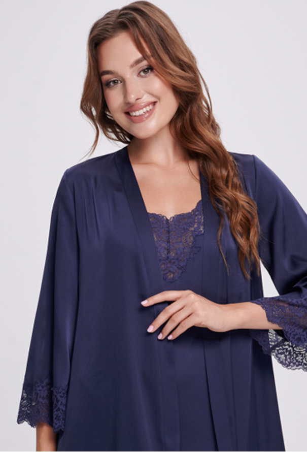 Халат жіночий шовковий Shato 2701/1 фото