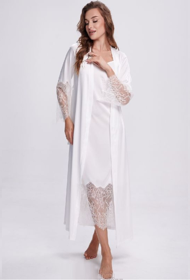 Халат жіночий шовковий Shato 2702/1E фото