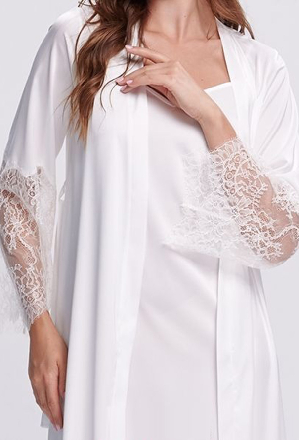 Халат жіночий шовковий Shato 2702/1E фото