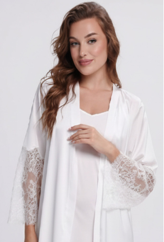 Халат женский шелковый Shato 2702/1E