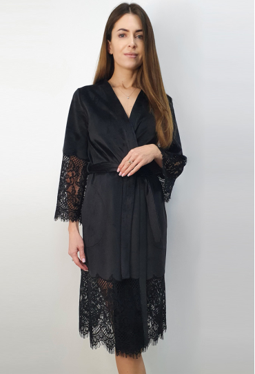 Халат женский велюровый Shato 2725BL