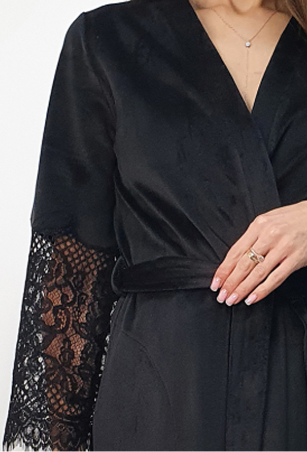 Халат жіночий велюровий Shato 2725BL фото