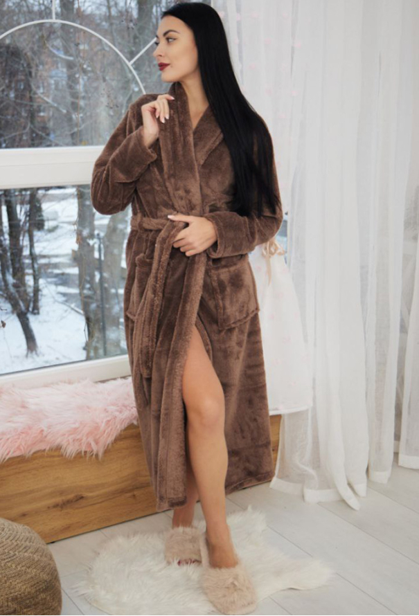 Халат жіночий велсофт Tomiko 1020MS фото