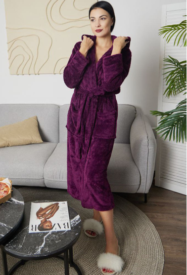 Халат женский велсофт Tomiko 1023MR