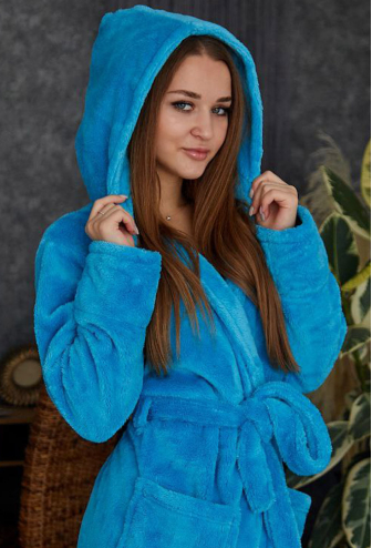 Халат жіночий велсофт Tomiko 1026BR