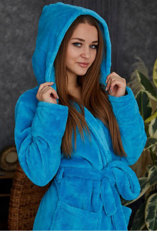 Халат женский велсофт Tomiko 1026BR фото