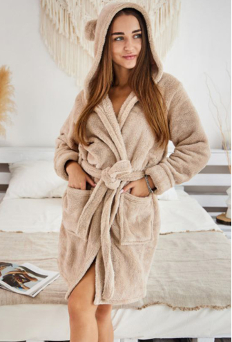 Халат жіночий велсофт Tomiko 1028KP