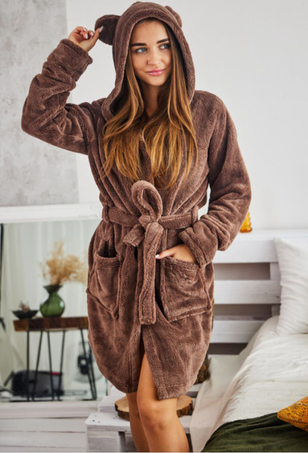 Халат жіночий велсофт Tomiko 1028SH фото