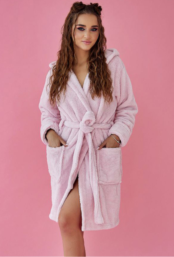 Халат жіночий велсофт Tomiko 1028PD фото