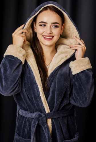 Халат жіночий велсофт Tomiko 1060GK