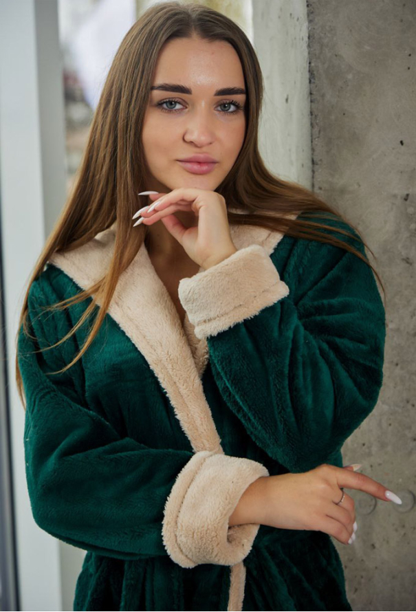 Халат жіночий велсофт Tomiko 1060ZK фото